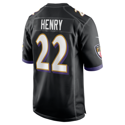 Derrick Henry #22 Baltimore Ravens Nike Game Jersey - Black