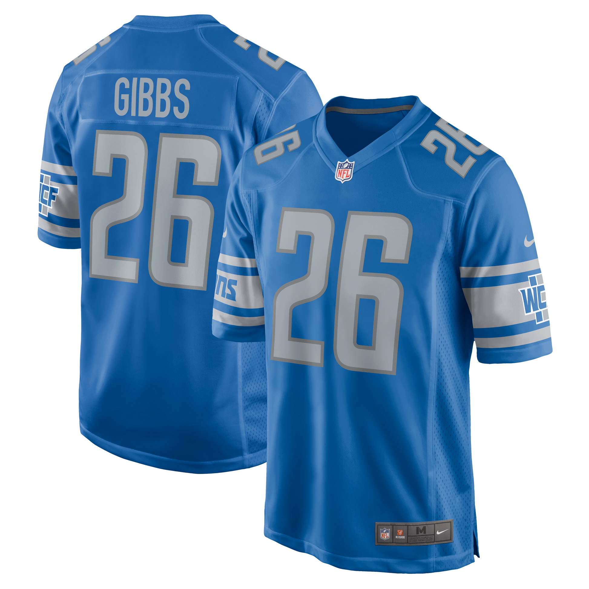 Jahmyr Gibbs #26 Detroit Lions Nike Game Jersey Alternate Blue