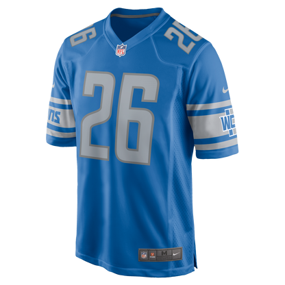 Jahmyr Gibbs #26 Detroit Lions Nike Game Jersey - Alternate Blue