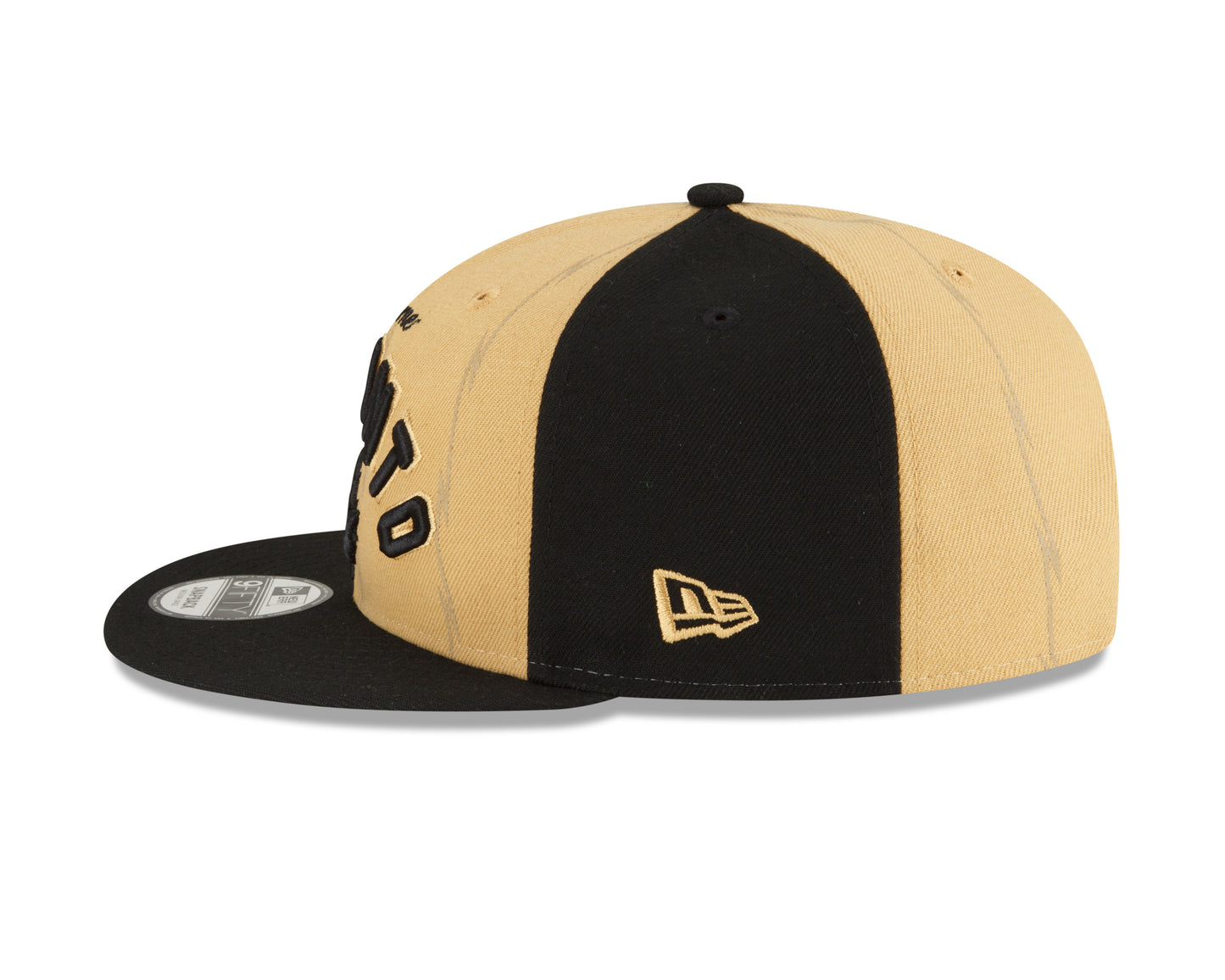 Toronto Raptors New Era City Edition 23/24 9Fifty Snapback- Tan/Black - Pro League Sports Collectibles Inc.