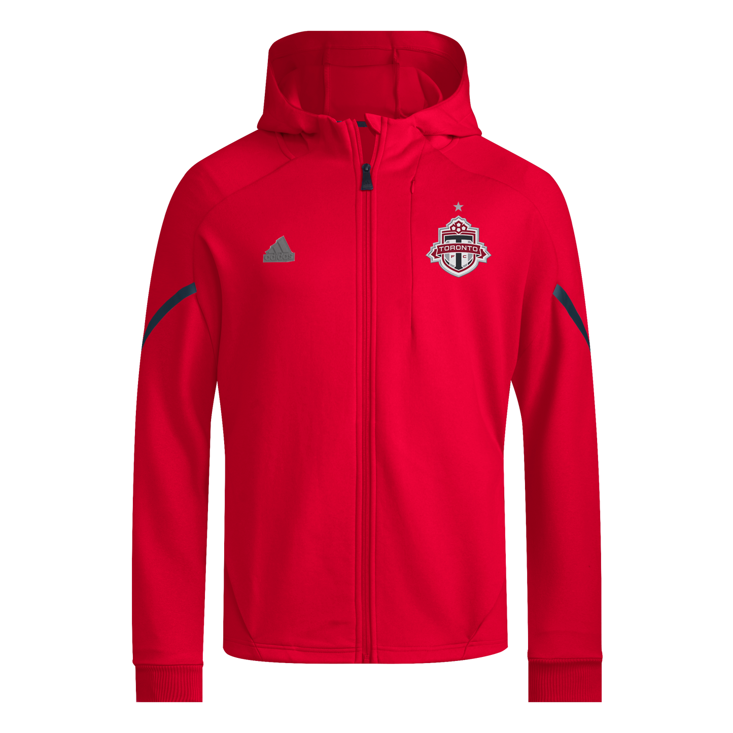 Toronto FC adidas Red 2024 Anthem Travel Raglan Sleeve Full-Zip Jacket