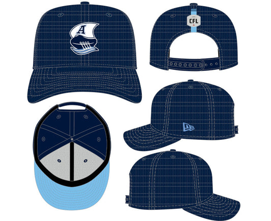 TORONTO ARGONAUTS CFL 2025 New Era 9SEVENTY Stretch-Snap Hat - Black