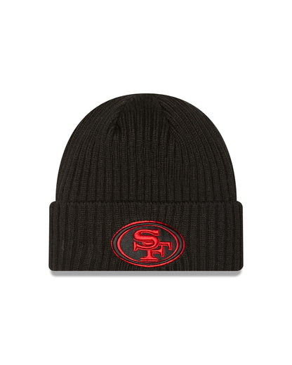 San Francisco 49ers New Era Core Classic Black Cuff Knit Toque