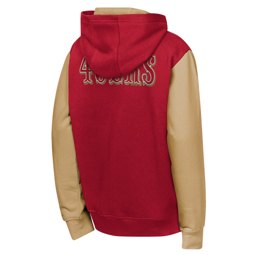 Youth San Francisco 49ers Stadium 2.0 Full Zip Fleece Hoodie