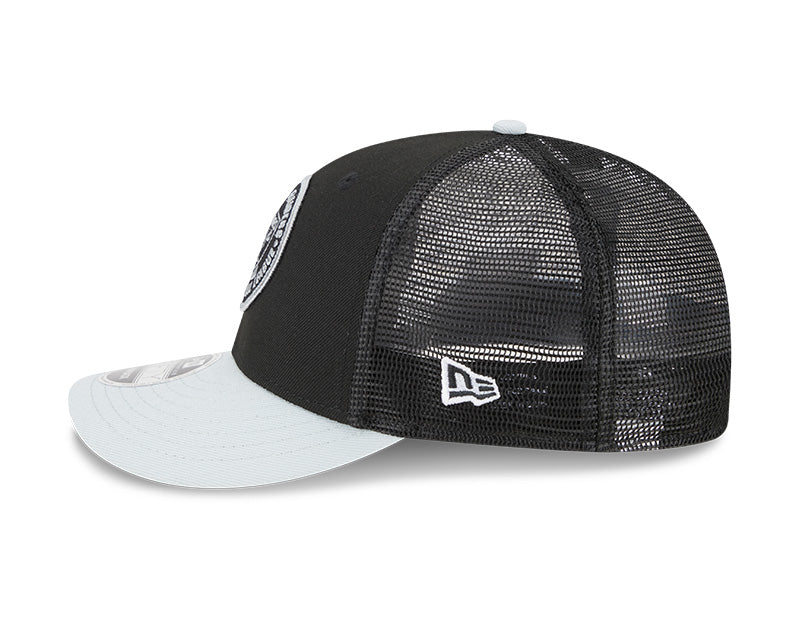 Las Vegas Raiders New Era 2023 Sideline Low Profile 9FIFTY Snapback Hat - Black/Grey