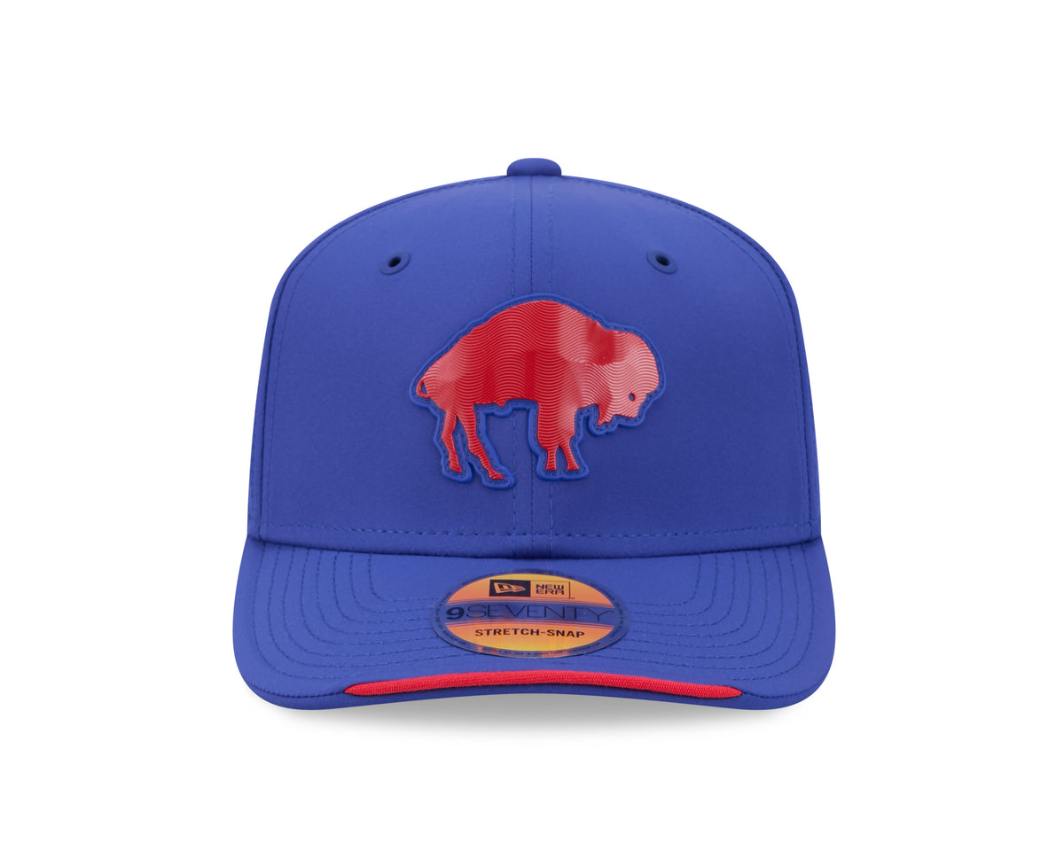 Buffalo Bills Throwback New Era 9SEVENTY 2026 Sideline Adjustable Hat -Royal