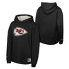 Youth Kansas City Chiefs Mitchell and Ness Long Sleeve Thermal Pullover Hoodie - Black