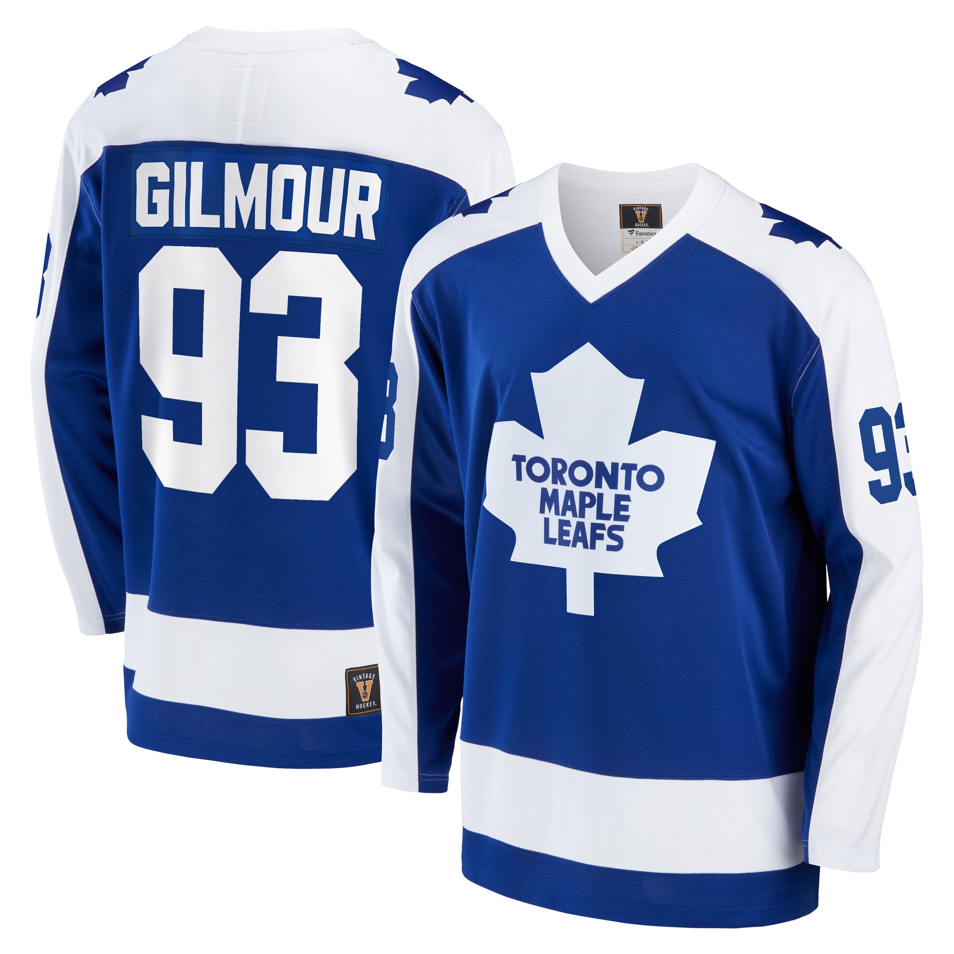 Toronto Maple Leafs Doug Gilmour #93 Fanatics Branded Blue Premier Breakaway Retired Player - Jersey - Pro League Sports Collectibles Inc.