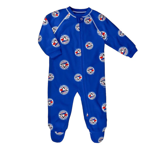 Infant Toronto Blue Jays Blue Zip up Cover all - Blue