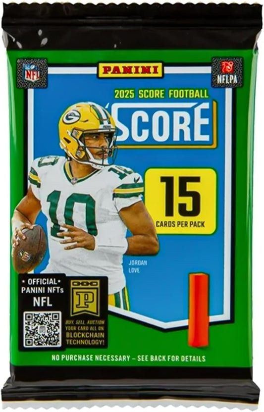 2025-26 Panini Score NFL Football Packs (15 Cards Per Pack)