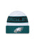 Philadelphia Eagles New Era 2023 Sideline Tech Cuffed Knit Hat - White/Green
