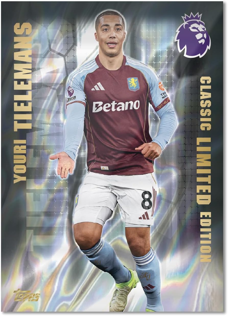 2026 TOPPS Premier League Premium Trading Cards 40 Cards + 3 Classic Limited Cards Starter Pack
