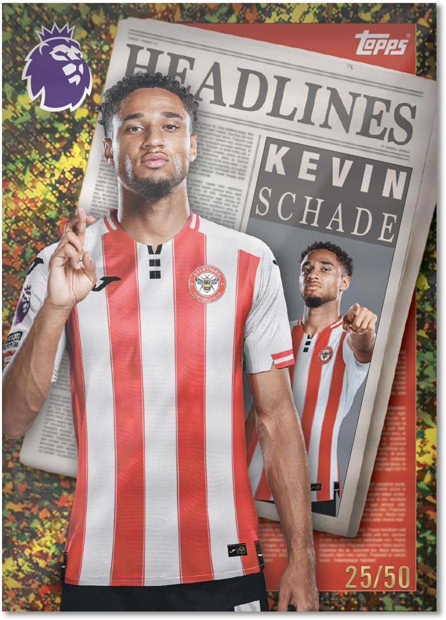 2026 TOPPS Premier League Premium Trading Cards 40 Cards + 3 Classic Limited Cards Starter Pack