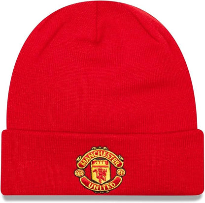 Manchester United New Era Beanie Cuffed No Pom - Red