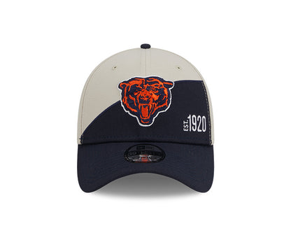 Chicago Bears New Era 2023 Historic Sideline 39THIRTY Flex Hat - Cream/Navy - Pro League Sports Collectibles Inc.