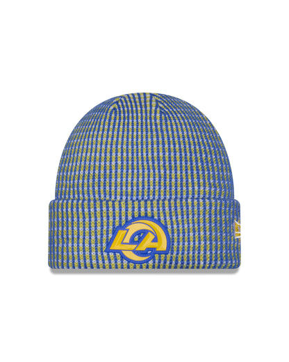 Los Angeles Rams 2026 New Era NFL Sideline Cold Weather Cuff Knit Toque - Blue