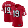Deebo Samuel #19 San Francisco 49ers Red Nike Game Finished Jersey - Pro League Sports Collectibles Inc.