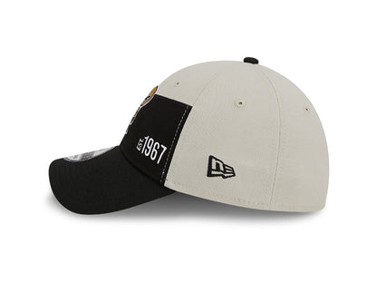 New Orleans Saints New Era 2023 Historic Sideline 39THIRTY Flex Hat - Cream/Black - Pro League Sports Collectibles Inc.