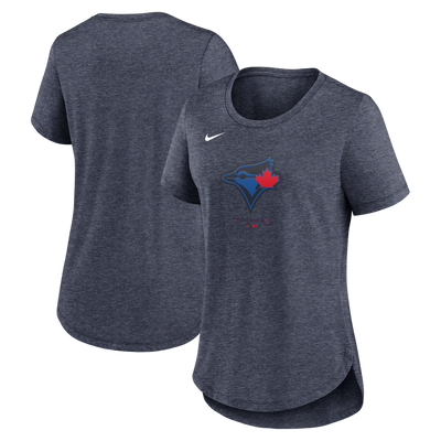 Women's Toronto Blue Jays Nike 2024 City Connect Tri-Blend T-Shirt - Navy