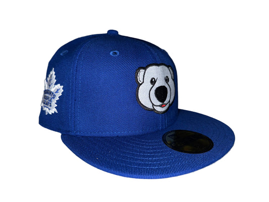 Toronto Maple Leafs New Era Royal Blue 59FIFTY Carlton the Bear Fitted Hat