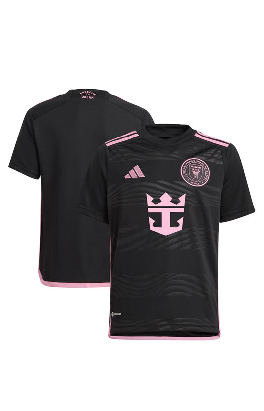 Youth Inter Miami CF Adidas Black 2024 La Noche Replica Jersey