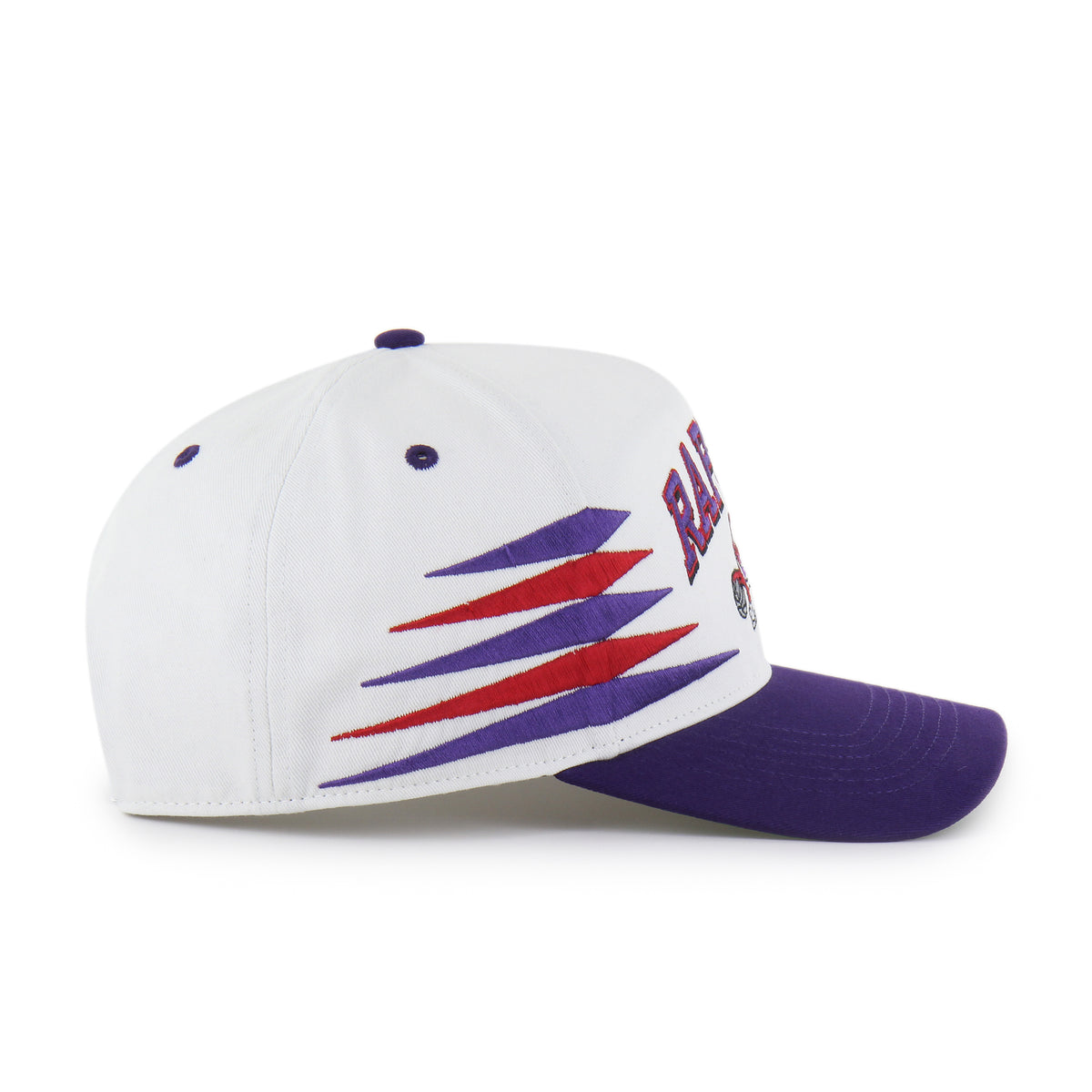 Toronto Raptors 47' Brand Diamond Cut Hitch Snapback Hat - White