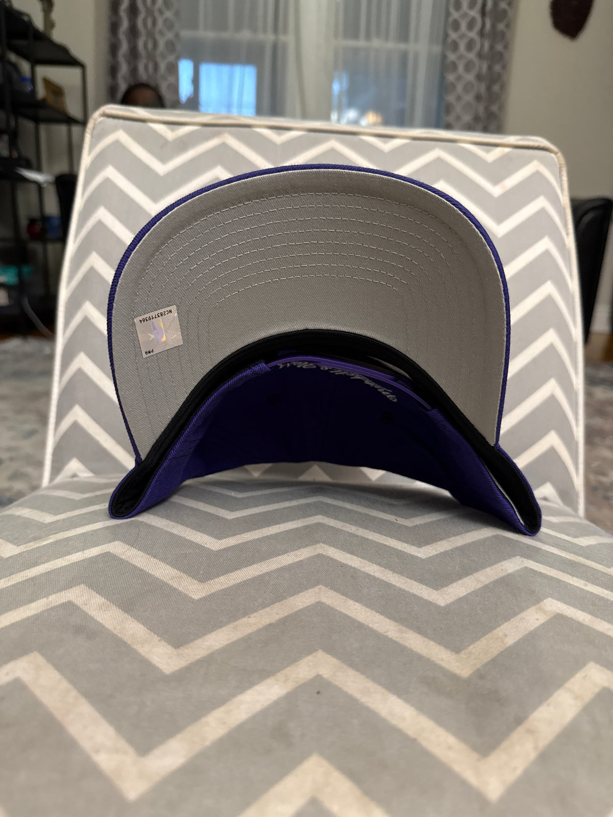 Toronto Raptors 1995 Inaugural Season Mitchell & Ness Pro Pinch A-Frame Structured Fit Snapback Hat - Purple