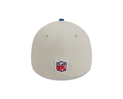 Seattle Seahawks New Era 2023 Historic Sideline 39THIRTY Flex Hat - Cream/Royal - Pro League Sports Collectibles Inc.