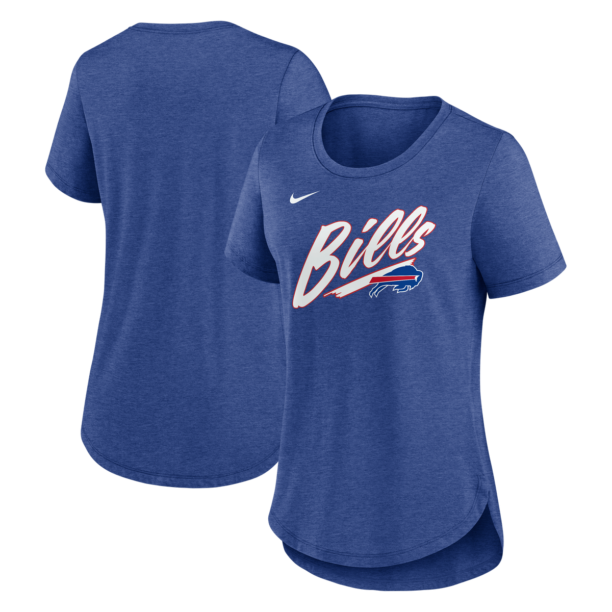 Women's Buffalo Bills Nike Referee Lockup Tri-Blend T-Shirt - Heather Royal
