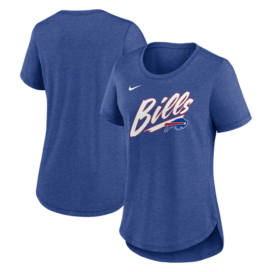 Women's Buffalo Bills Nike Referee Lockup Tri-Blend T-Shirt - Heather Royal