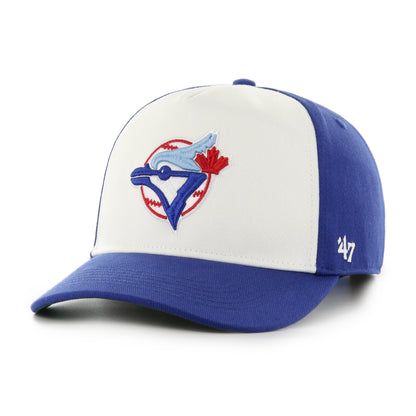 Toronto Blue Jays 47' Brand Golden Age Hitch A-Frame Snap-Back Hat - Blue/White
