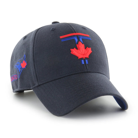Toronto Blue Jays City Connect Logo '47 Brand MVP Primary Adjustable Hat