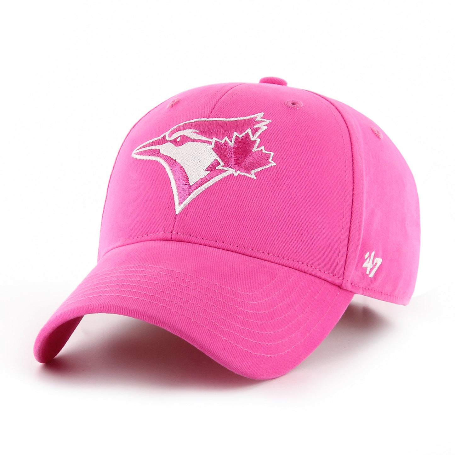 Youth Toronto Blue Jays Basic Pink 47' Brand MVP Adjustable Hat