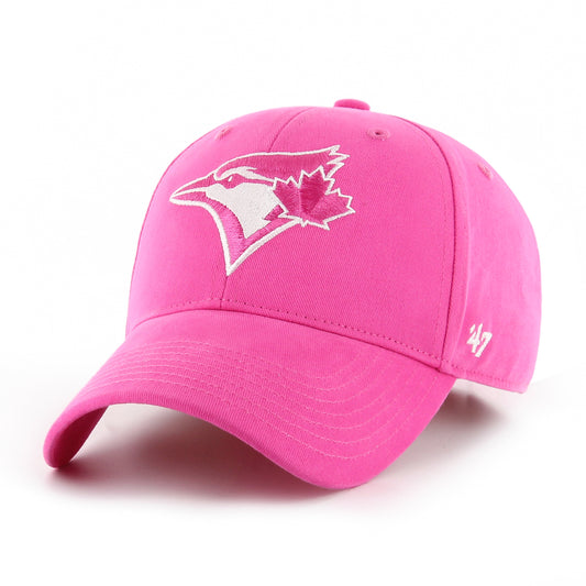 Youth Toronto Blue Jays Basic Pink 47' Brand MVP Adjustable Hat