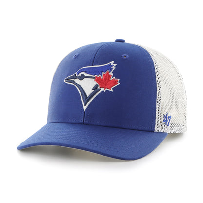 Youth Toronto Blue Jays 47' Brand Trucker A-Frame Snap-Back Hat - Royal Blue