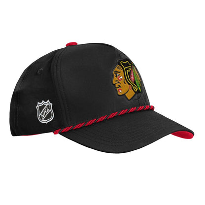 Youth Chicago Blackhawks Fanatics Authentic Pro Podium Snapback Hat - Black