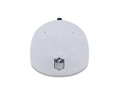 Dallas Cowboys New Era 2023 Sideline 39THIRTY Flex Hat - White/Navy - Pro League Sports Collectibles Inc.