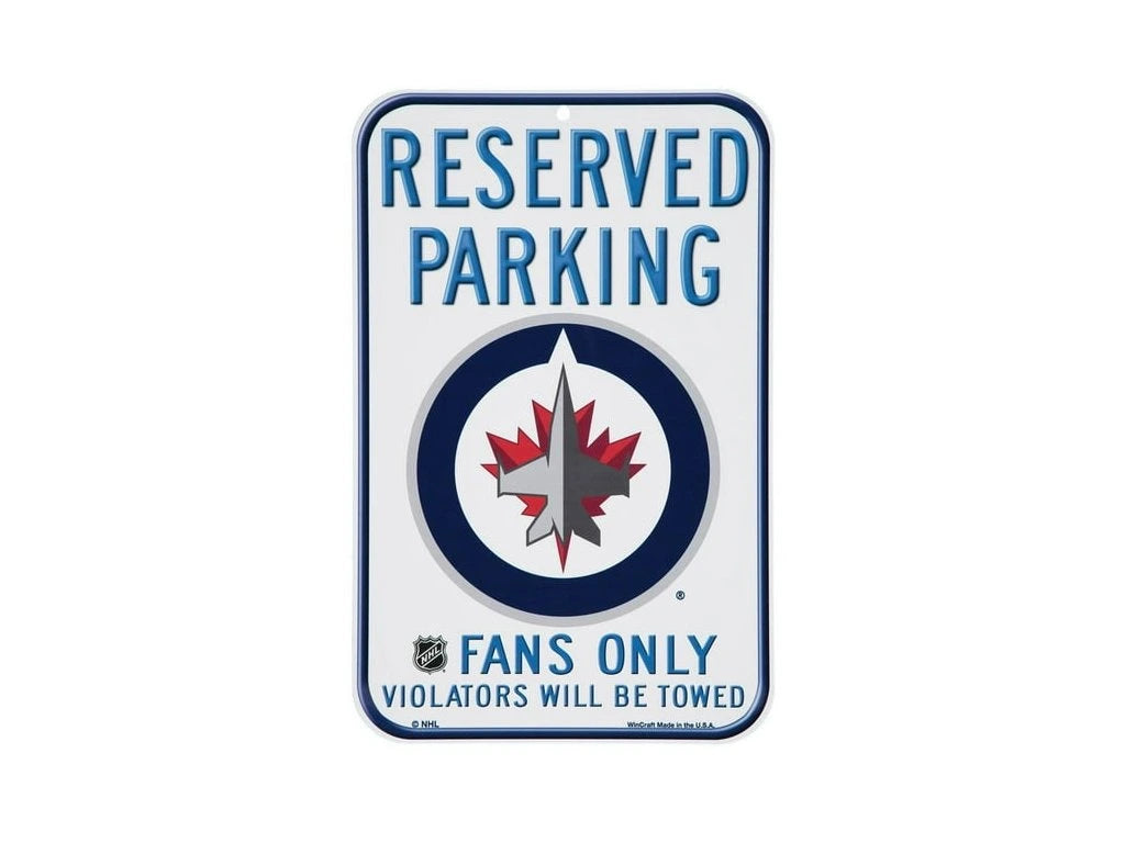 Winnipeg Jets WinCraft Reserved Parking Fan Sign