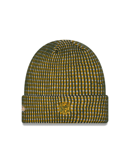 Green Bay Packers 2026 New Era NFL Sideline Cold Weather Cuff Knit Toque - Green / Gold