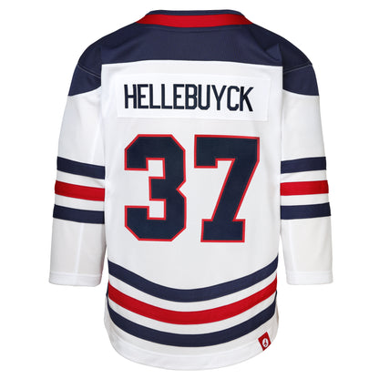 Child Winnipeg Jets Connor Hellebuyck #37 Outerstuff 2026 NHL Heritage Classic Jersey - White