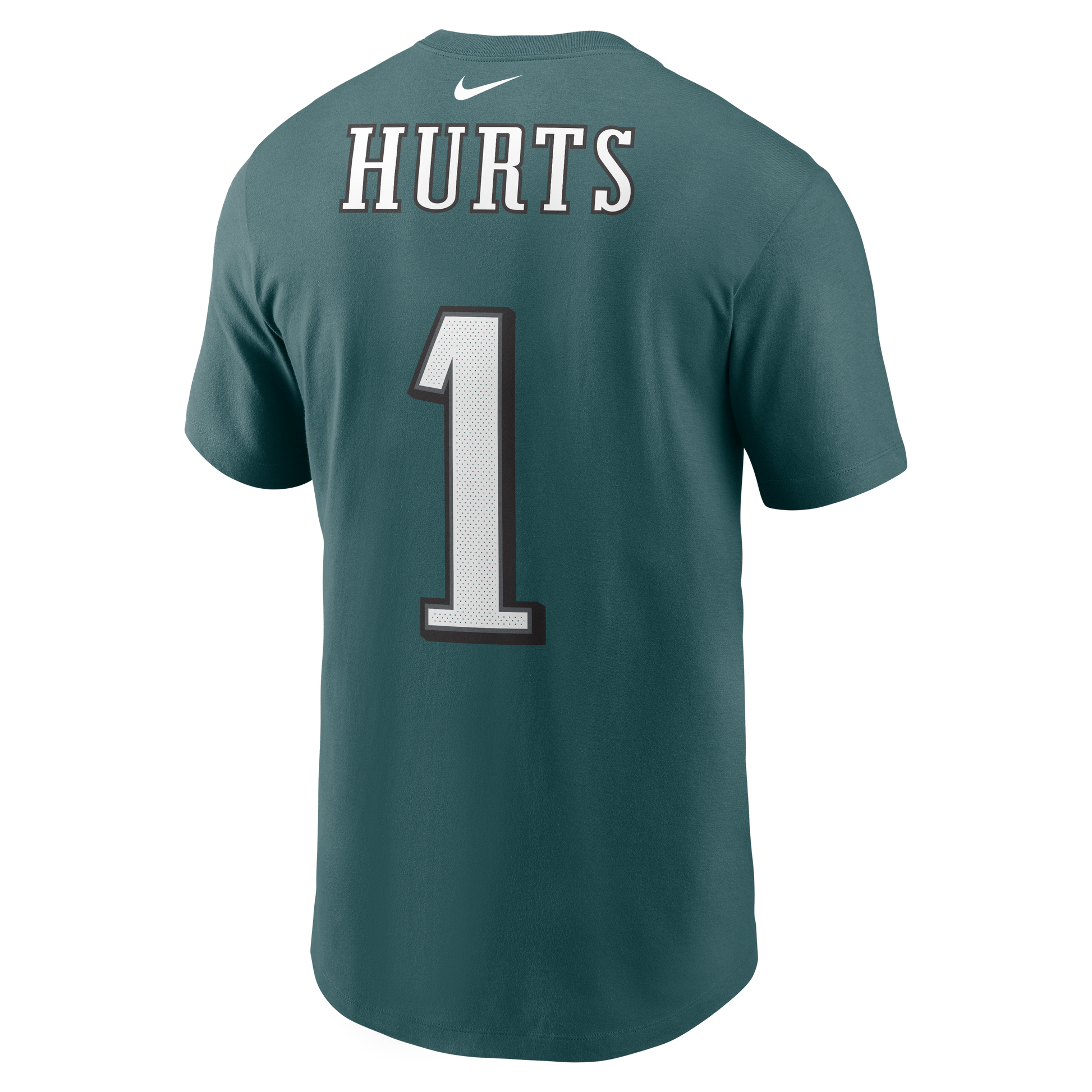 Jalen Hurts #1 Philadelphia Eagles Nike - Name & Number Green T-Shirt - Pro League Sports Collectibles Inc.