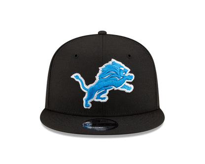 Detroit Lions New Era NFL Basic 9FIFTY Adjustable Snapback Hat - Black - Pro League Sports Collectibles Inc.