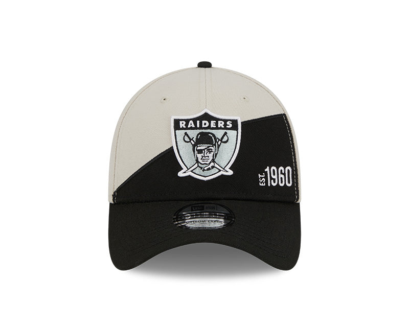 Las Vegas Raiders New Era 2023 Historic Sideline 39THIRTY Flex Hat - Cream/Black - Pro League Sports Collectibles Inc.