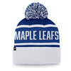 Toronto Maple Leafs Fanatics Branded Blue/White Heritage Vintage Cuffed Knit Hat with Pom - Pro League Sports Collectibles Inc.