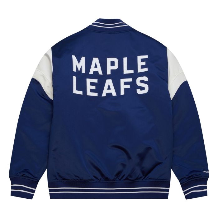 Toronto Maple Leafs Mitchell & Ness Heavyweight Satin Jacket - Pro League Sports Collectibles Inc.