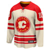 Calgary Flames Jonathan Huberdeau #10 2023 NHL Heritage Classic - Fanatics Breakaway Jersey - Cream - Pro League Sports Collectibles Inc.