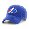 Montreal Expos Cooperstown THICK CORD Clean Up '47 Brand Adjustable Hat - Royal - Pro League Sports Collectibles Inc.