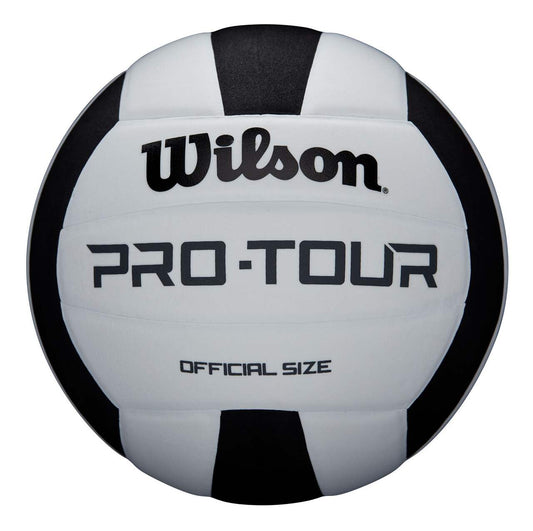 Wilson Pro-Tour Volleyball Official Size - White/Black - Pro League Sports Collectibles Inc.