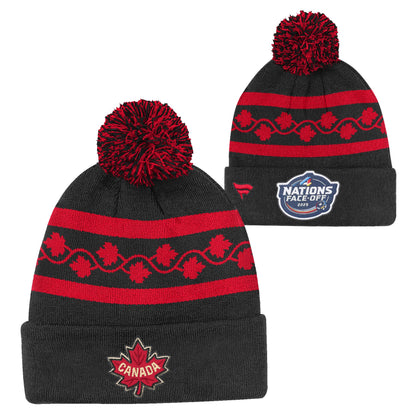 Team Canada 4 Nations Face-Off 2025 Cuffed Knit Toque