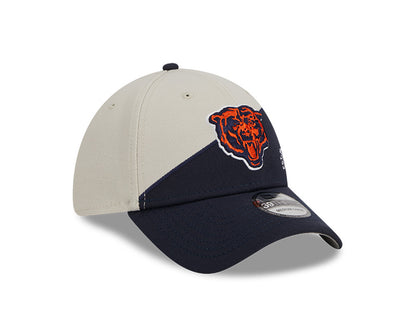 Chicago Bears New Era 2023 Historic Sideline 39THIRTY Flex Hat - Cream/Navy - Pro League Sports Collectibles Inc.